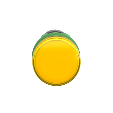 Schneider Electric Pilot Light, Yllw, LED Lamp Type XB5EVG8