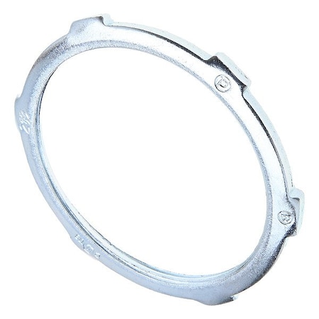 Bridgeport Locknut 2 1/2 in, Locknut, Steel, Zinc Plated 107-S