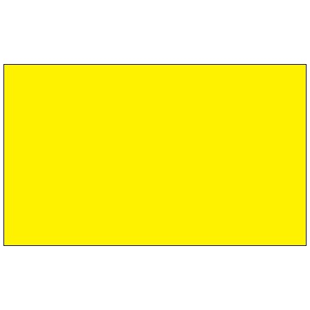 Bsc Preferred 3 x 9'' Fluorescent Yellow Inventory Rectangle Labels DL637L