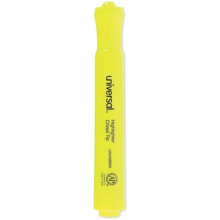 Universal Products Universal Desk Highlighters, Chisel Tip, Fluorescent Yellow, 36/Pack UNV08866