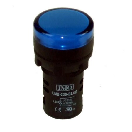 Imo Automation LED Pilot Light 230VAC Blue IP65 LMB-230-BLUE