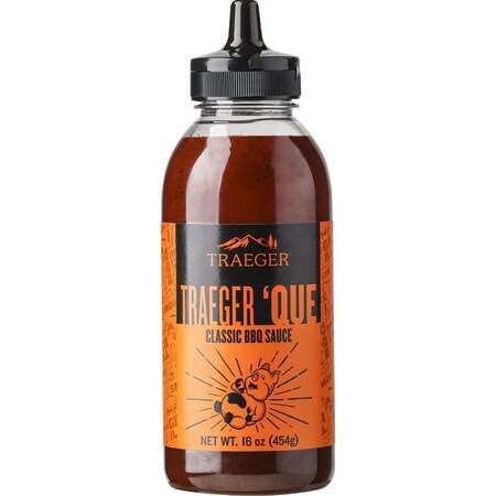 Traeger Que Savory BBQ Marinade, BBQ, Savory, 16 oz, Bottle SAU063