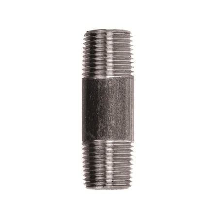 Stz Industries 1/2 in. MIP each X 1/2 in. D MIP Black Steel 2-1/2 in. L Nipple 300UP12X212