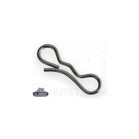 Huyett Bow Tie Cotter Pin, Zinc Plated Spring Steel, 0.148 in Dia x 3.578 in Overall L x Fits 5/8 in Shaft BTC-148-0625