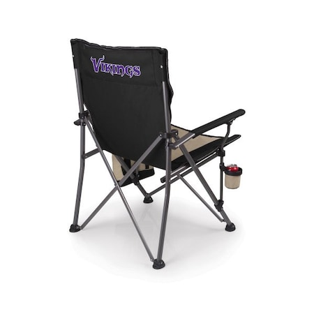 Picnic Time Family Of Brands NFL Minnesota Vikings - Big Bear XXL Camping Chair with Cooler 808-00-175-185-2
