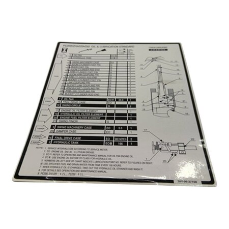 Komatsu PLATE, KOMATSU OEM 20Y-00-27150 20Y-00-27150
