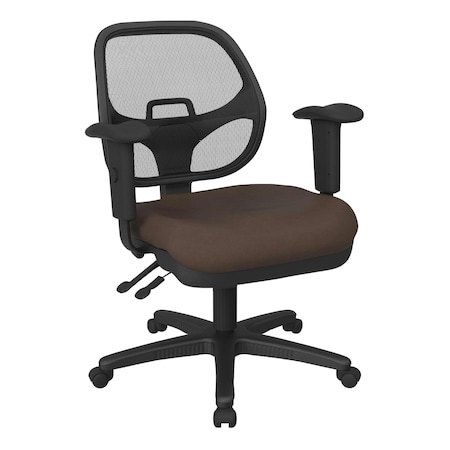 Office Star Products Ergonomic Task Chair with ProGrid Back, Dillon Java 29024-R102