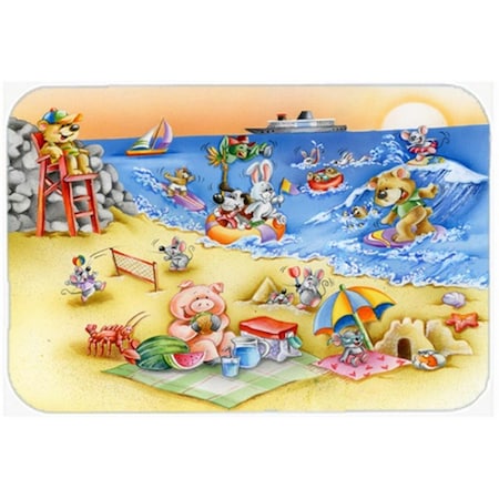 Carolines Treasures Animals Swimming at the Beach Glass Cutting Board, Large APH6822LCB
