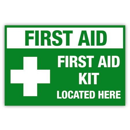 Creative Safety Supply First Aid Kit Label, 6in x 9in PL25008-69