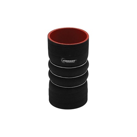 Vibrant Performance 3 x 6 in. Long CAC Hose, Black VIB11820