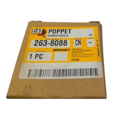 Caterpillar POPPET, CATERPILLAR OEM 2638088 2638088