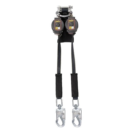 Honeywell Miller TurboLite+ Arc Flash Self-Retracting Lifeline, Quick-Connect, Aluminum, 2 Leg(s) MTL-OAF2-65/6FT