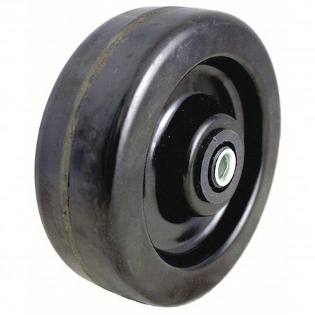 Zoro Select Caster Wheel, 6"dia, 1,600 lb, Black P-PH-060X025/075R