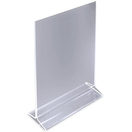 Azar Displays 8.5"W x 11"H Top-Load Two Sided Sign Holder, PK10 142715