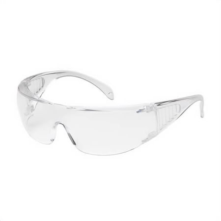 Bouton Optical Safety Glasses, Anti-Scratch, Clear Lens, Clear Frame, Frameless 250-37-0900