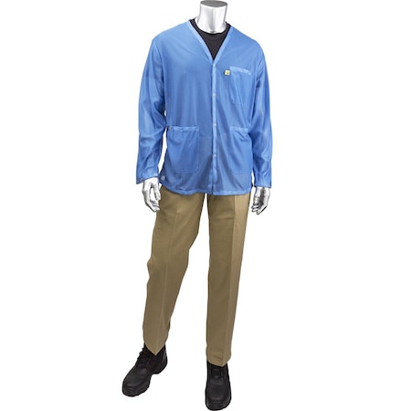 Uniform Technology Short ESD Sheer Labcoat BR8-42NB-XL