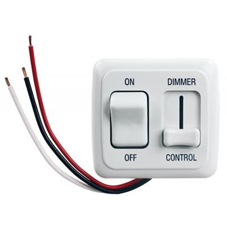 Jr Products 15A On & Off LED Dimmer, White JRP15205