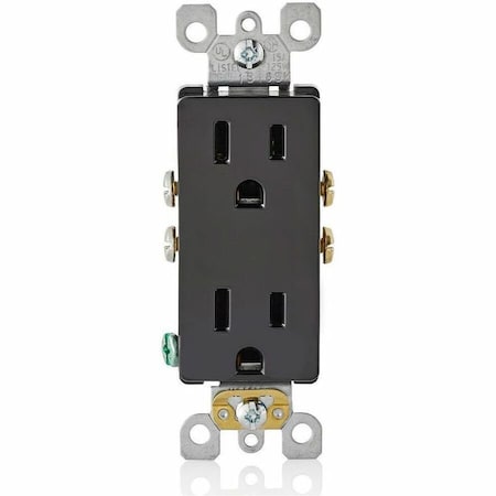 Leviton Residential Grade Decora Receptacle, 15 Amp, 125 Volt 5325-SE