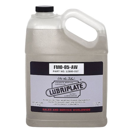 Lubriplate Hydraulic Oil, 1 gal, Jug, Mineral Oil Base, 365 Degrees F Max Op Temp, Colorless L0880-057