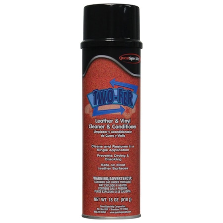 Quest Specialty Two-Fer Leather & Vinyl Cleaner 20 oz. Can 8130-1