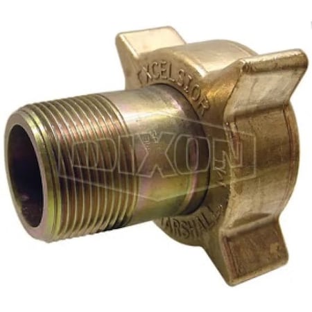 Dixon Filler Coupling, 2-1/4 x 1-1/4 in, Female ACME x MNPT, Brass, Domestic ME120S