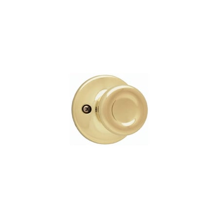 Kwikset Tylo Polished Brass Dummy Door Knob 488T-3V1