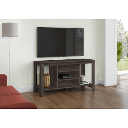Monarch Specialties Tv Stand, 48 Inch, Console, Storage Shelves, Living Room, Bedroom, Brown Laminate I 3567
