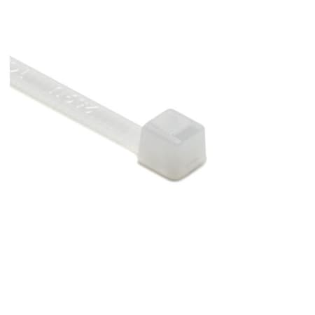 Hellermanntyton Cable Tie, 4in Long, UL Rated, 18lb Tensile Strength, PA66, Natural, 1000/pkg T18R9M4
