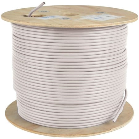 Eaton Tripp Lite Series Cat5e 350 MHz Solid Core UTP PVC Bulk Ethernet Cable - White, 1000 ft. N022-01K-WH
