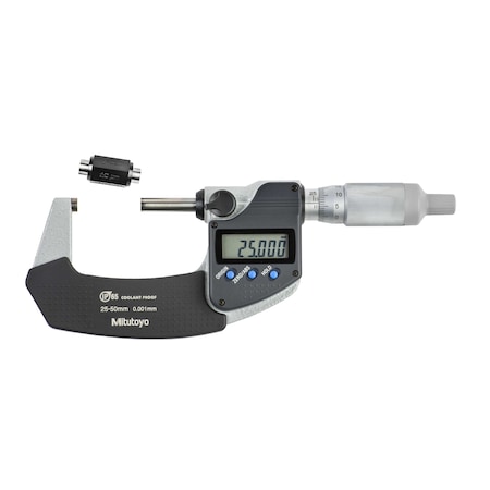 Mitutoyo Coolant Proof Micrometer 0-50mm with Ratchet Thimble  (W/O SPC) IP65 293-245-32