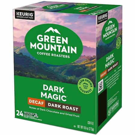 Green Mountain Coffee Coffee, Dark Magic Decaf Extra Bold, Pod, Decaffeinated, Ground, 9.6 oz, 24 PK 4067