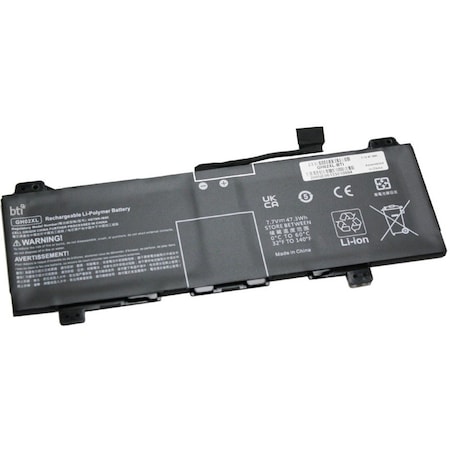Battery Technology BTI Battery - For Notebook, Chromebook - Battery Rechargeable - 6220 mAh - 47.30 Wh - 7.6 V GH02XL-BTI