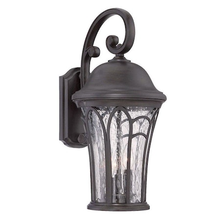 Homeroots Matte Black Tapered Goblet Wall Light 398539