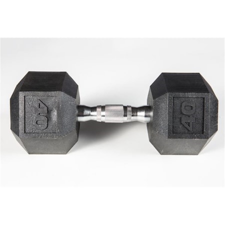 York Barbell York Premium Pvc Hex Dumbbell with Chrome Ergo Handle - 40 lbs 37013