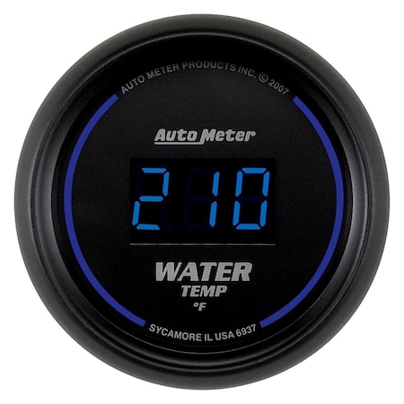 Auto Meter Cobalt Water Temperature InDash Gauge 6937