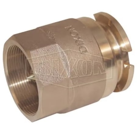 Dixon Bayonet Dry Disconnect Adapter, 3 in Nominal, Adapter x FNPT, Brass, Domestic BA31-300