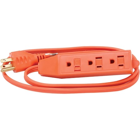 Do It Best 3 Ft. 16/3 Triple Tap Extension Cord OP-PT2163-3-OR