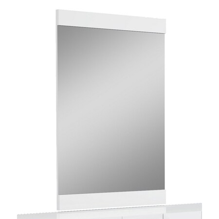 Homeroots 45" Superb White High Gloss Mirror 329641