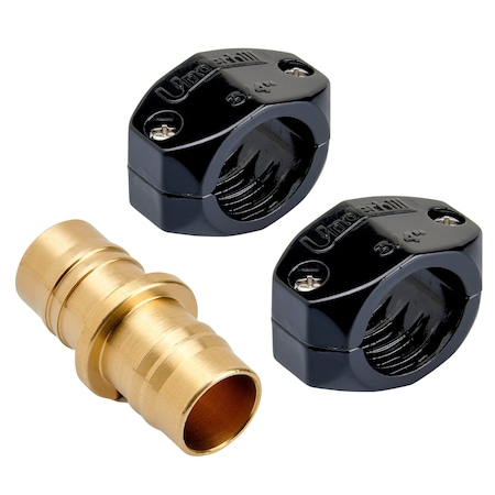 Underhill 3/4'' Hose Diameter Brass Coupling Mender w/ Clamp HR-75C