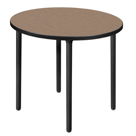 Regency Round Kee Small Breakroom Table, 30 in W, 30 in L, Noble Oak TBF30RNDNOBK