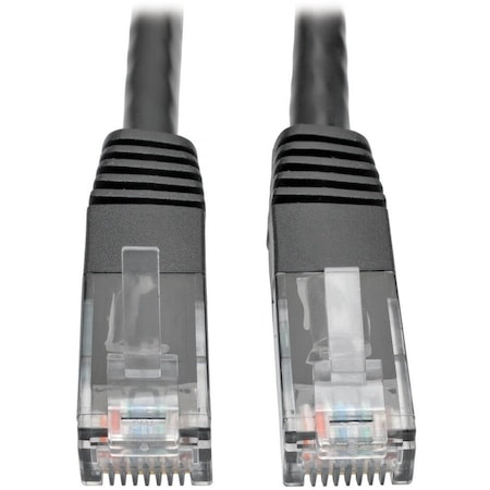 Eaton Tripp Lite Series Cat6 Gigabit Molded UTP Ethernet Cable RJ45 M/M, PoE, Black, 6 ft. 1.83 m N200-006-BK