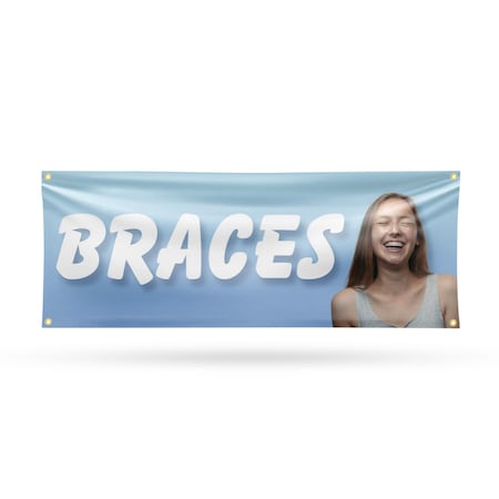 Signmission Braces, 18 Inch x 48 Inch, Vinyl Banner B-30493