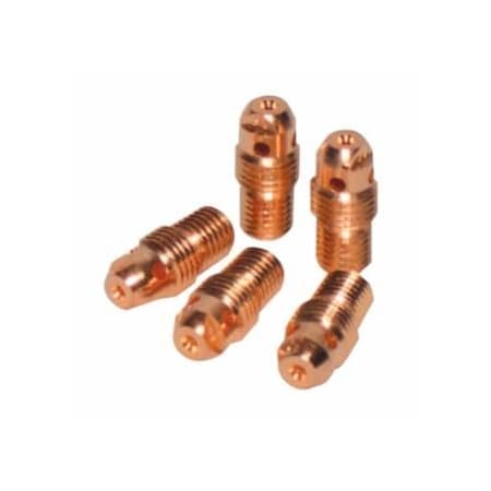 Best Welds Collet Body, 1/16 in, Used on 9, 20 Torches, Standard, 5PK 900-13N27