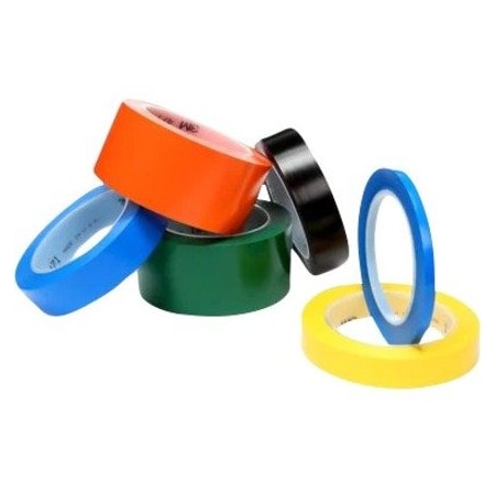 3M Vinyl Tape, 5.2 Mil, 2"x36 yds., Red, PK24 T967471R