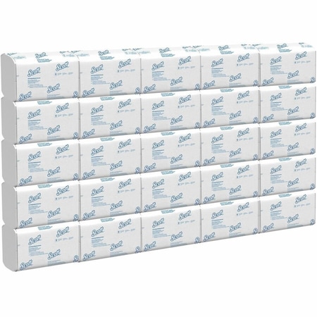 Scott Scottfold Multifold Paper Towels, 9.4" x 12.4" sheets, White, (175 Sheets/Pack), 25PK 01980