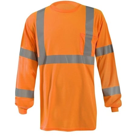 Occunomix LS T-Shirt, XBack, CN Logo, Class 3, Orng, 4X LUX-LSTP3BX-O4X_CANARA_03
