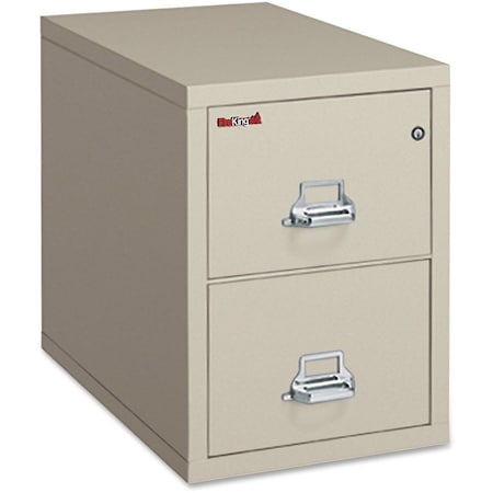 Fire King Fireking Fireproof 2 Drawer Vertical File Cabinet - Legal Size 21"W x 31-1/2"D x 28"H - Putty 2-2131-CPA