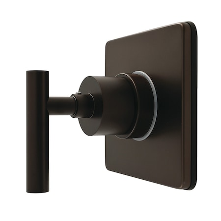 Kingston Brass Single-Handle Six-Way Diverter Valve with Square Trim Kit, Oil Rubbed Bronze KS4045CML