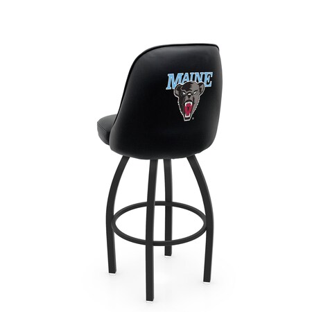 Holland Bar Stool Co Logo Grizzly Maine 36 in. Swivel Bar Stool with Black Wrinkle Finish L048