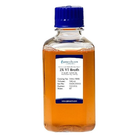 Growcells 2X YT Broth, 20 x 500ml MBLE-9048-20